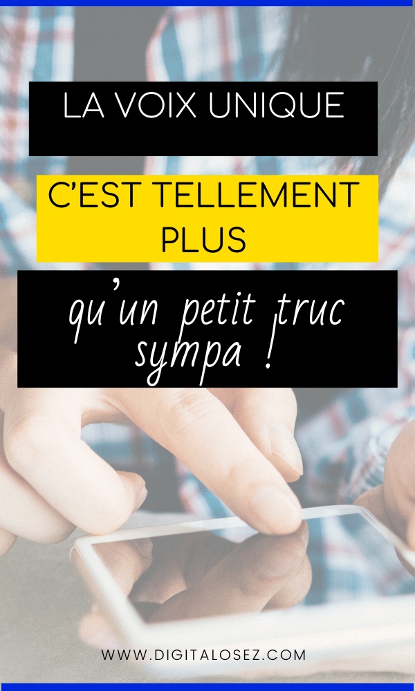 analyse voix unique analyse voix unique