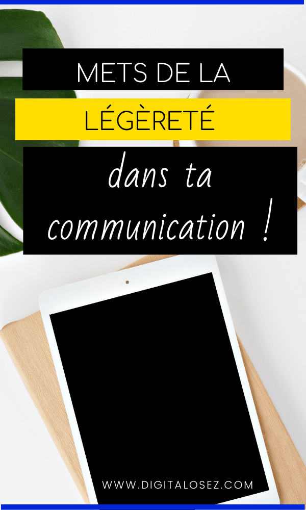 ecrire avec legerete