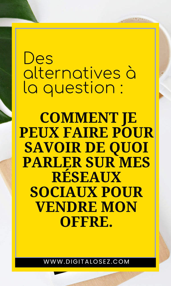 savoir de quoi parler sur les reseaux