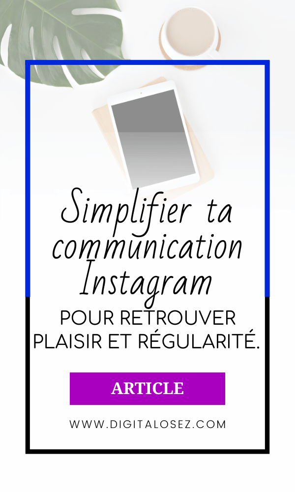 strategie Instagram minimaliste